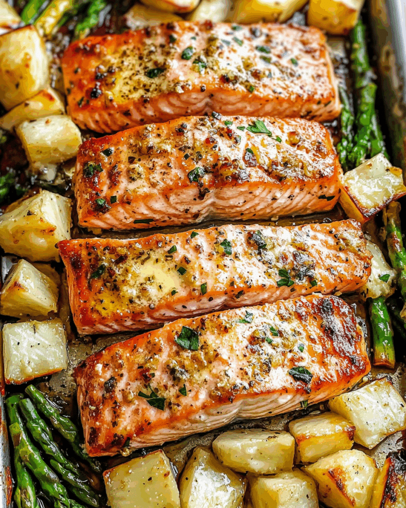Garlic Butter Baked Salmon