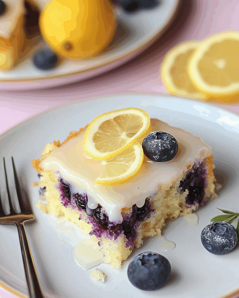 Lemon Blueberry Sheet Cake