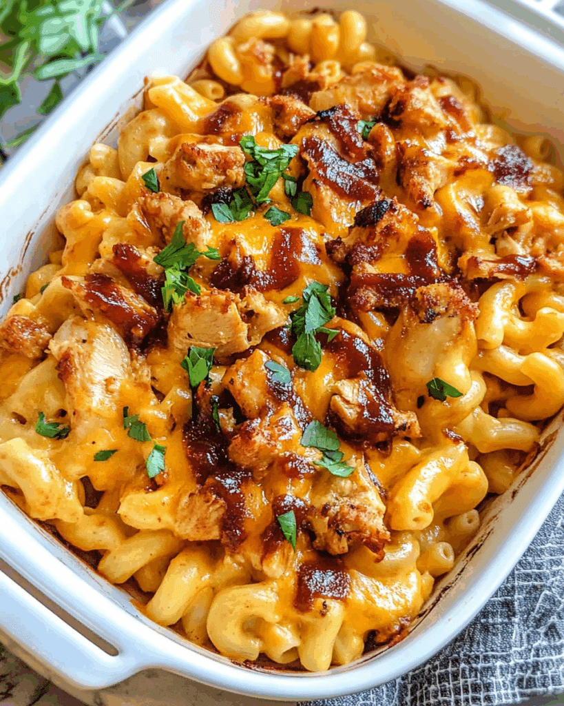 BBQ Chicken Mac and Cheese