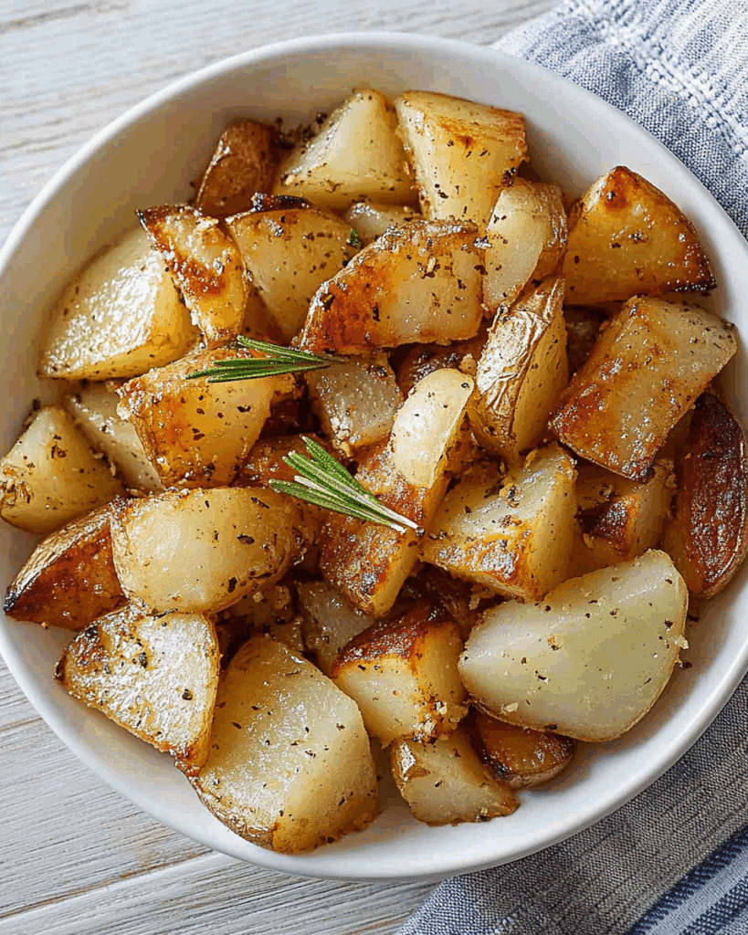 Oven Fried Potatoes & Onions