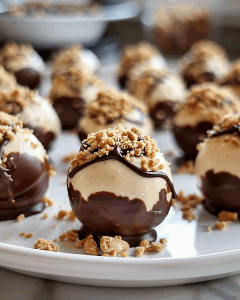 No-Bake Peanut Butter Cheesecake Balls