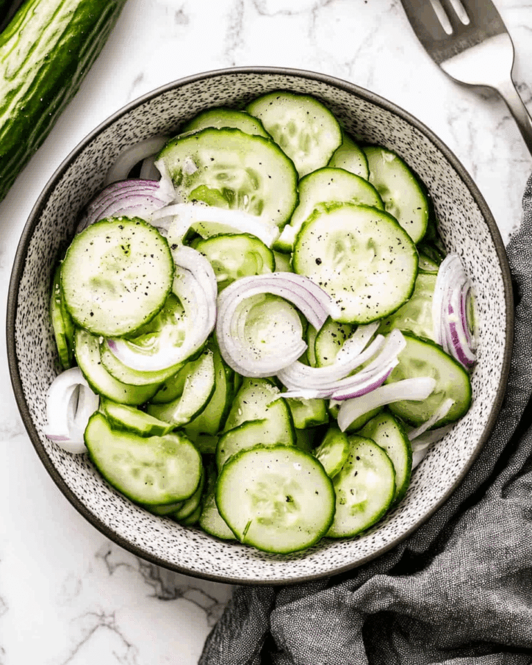 Simple Cucumber and Onion Salad