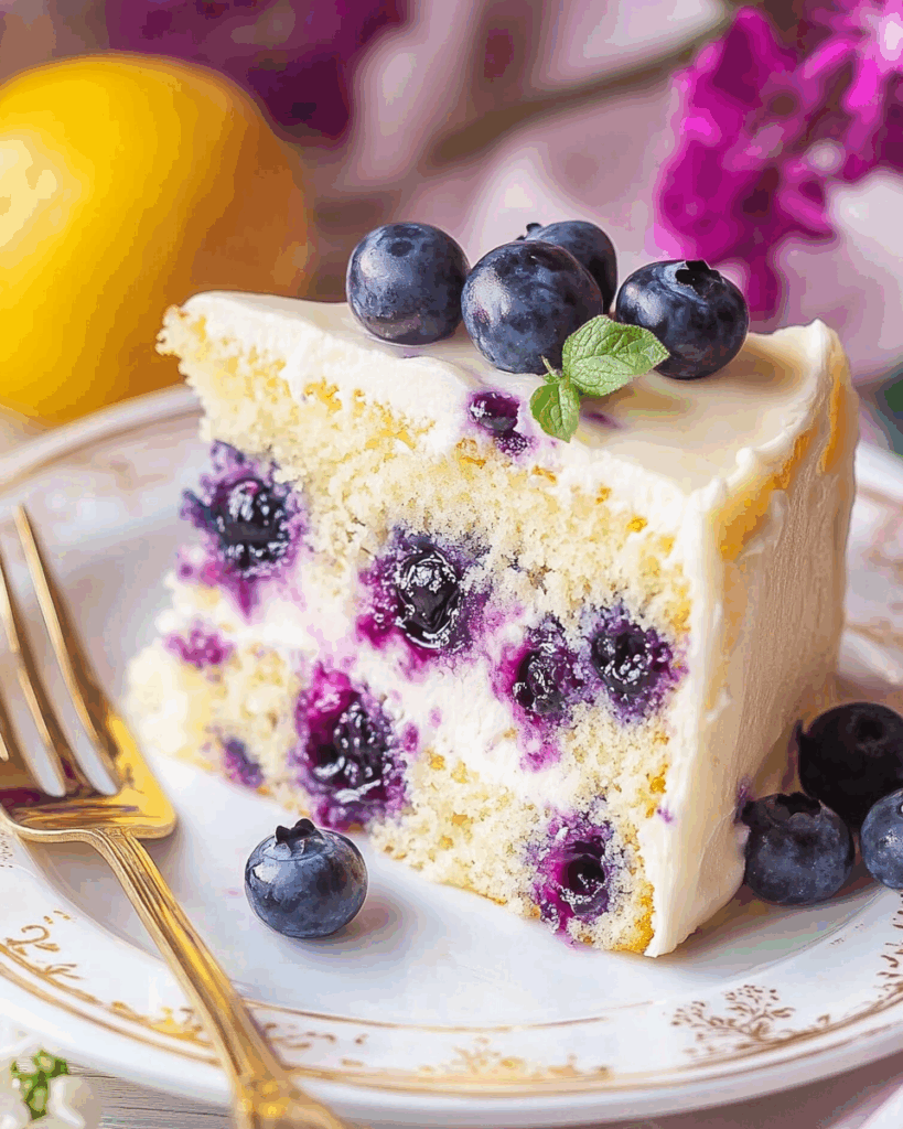 Blueberry Lemonade Buttermilk Cake