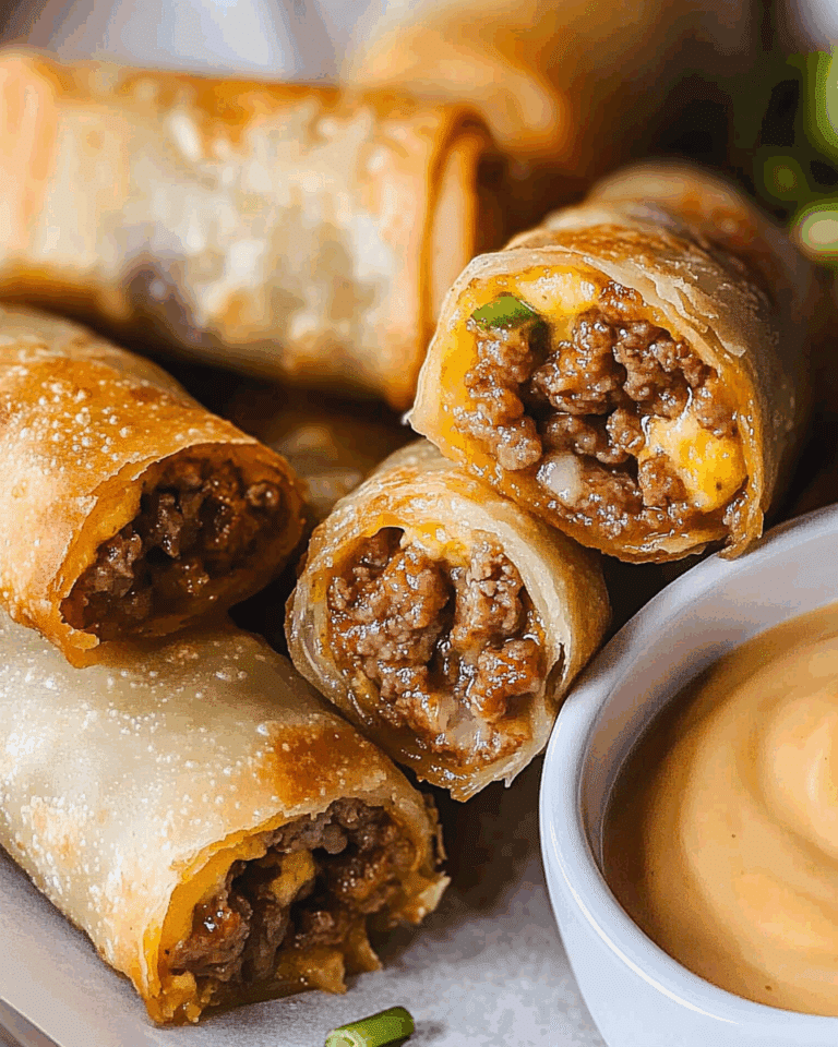 Cheeseburger Egg Rolls