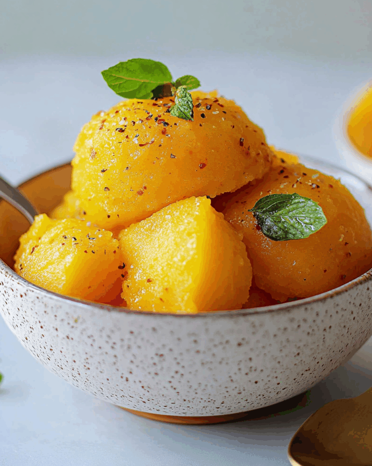 Chili Lime Mango Sorbet