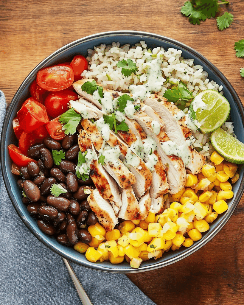 Cilantro Lime Chicken & Veggie Rice Meal Prep