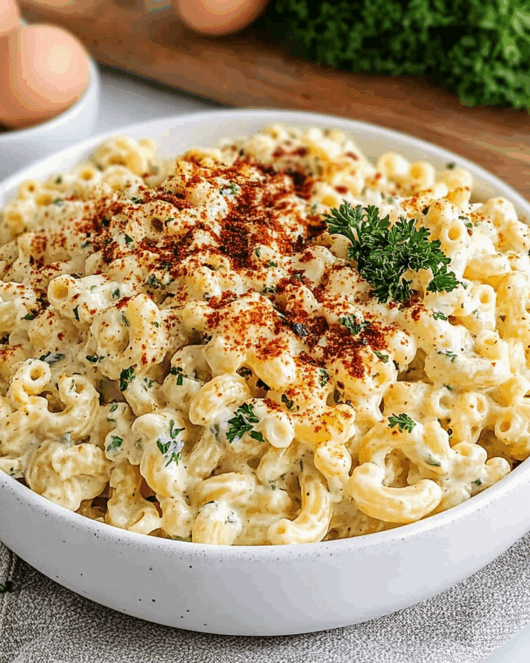 Deviled Egg Macaroni Salad