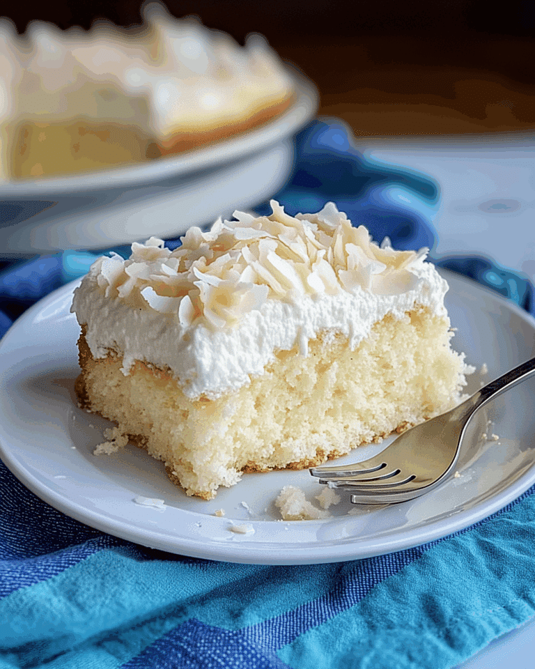 Fluffy Coconut Cloud Cake