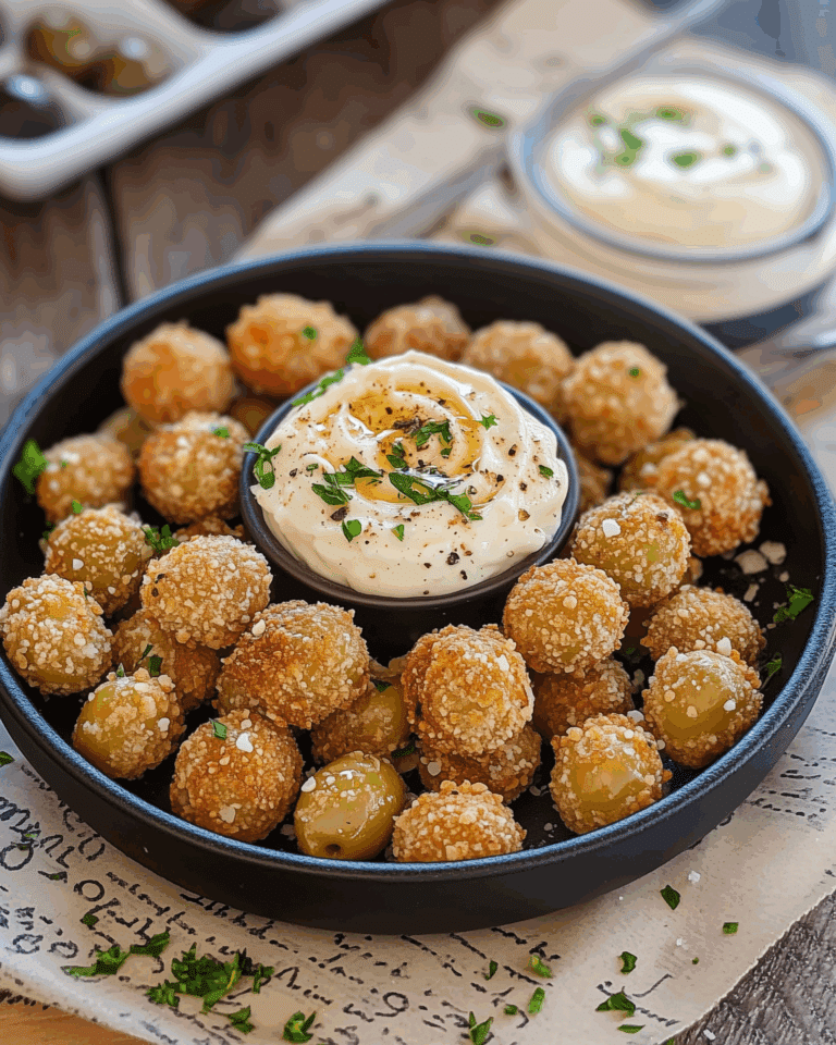 Fried Olives with Garlic Aioli