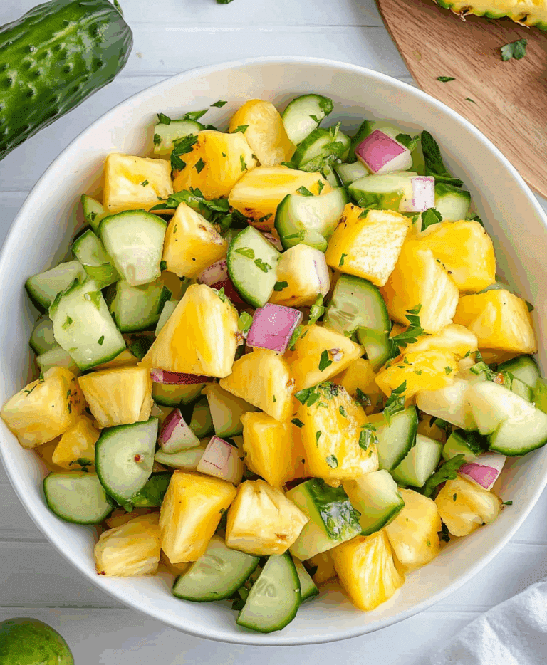 Pineapple Cucumber Salad