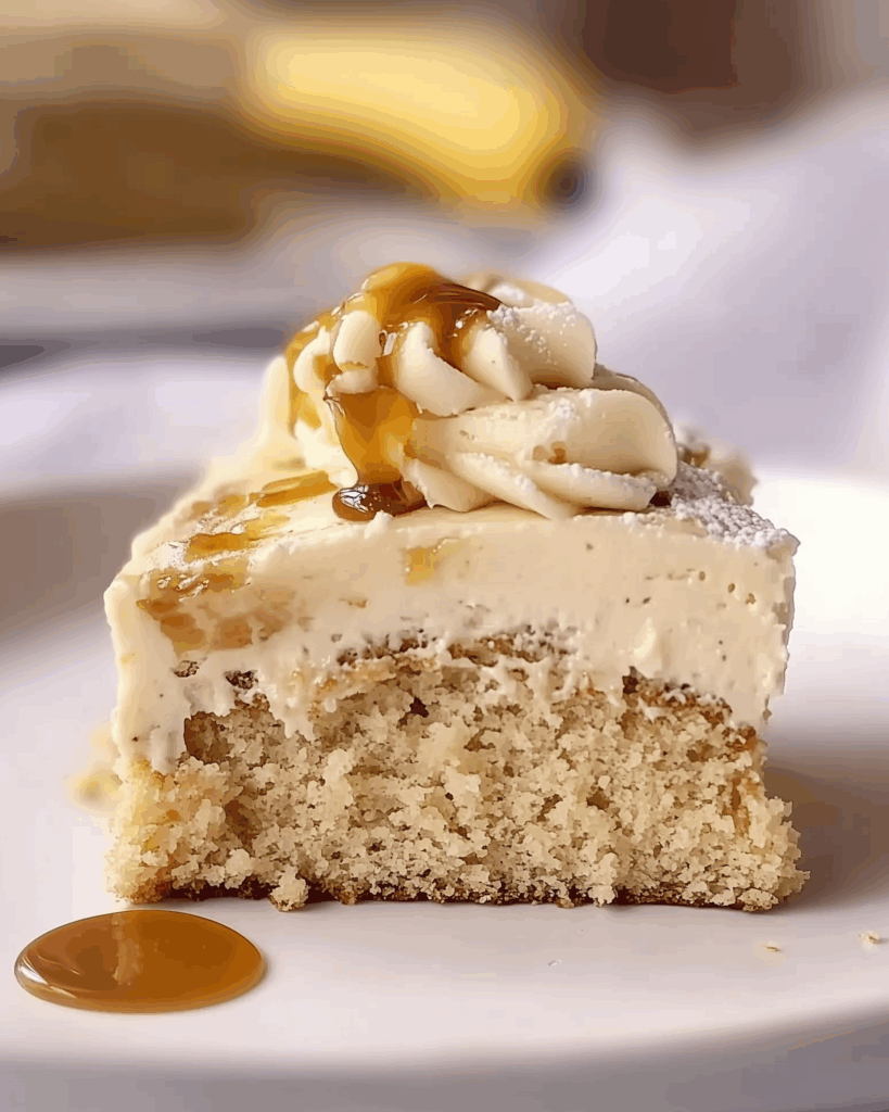 Salted Caramel Banana Cake (Gluten-Free)