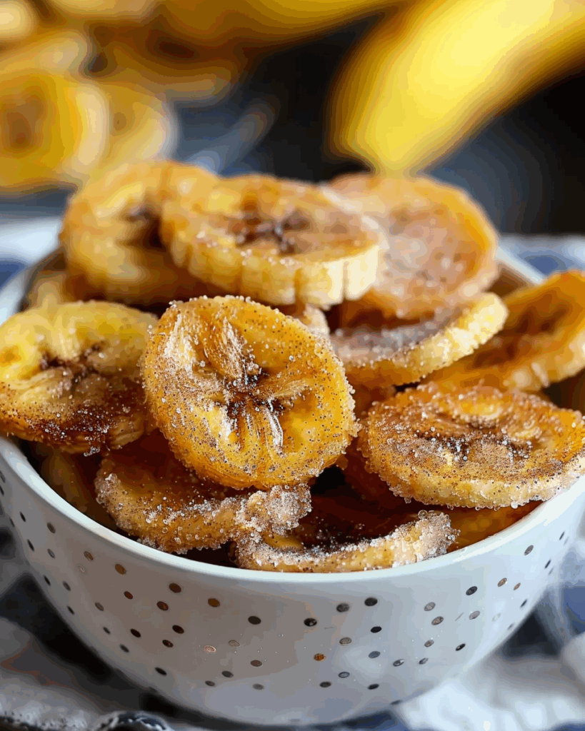 Cinnamon‑Sugar Air Fryer Banana Chips