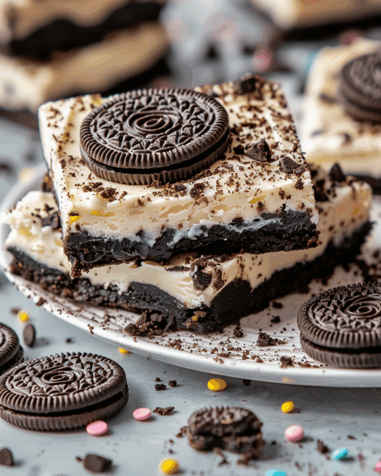 No-Bake Oreo Cheesecake Bars
