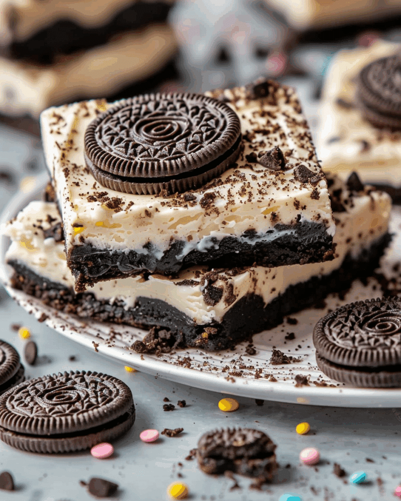 No-Bake Oreo Cheesecake Bars