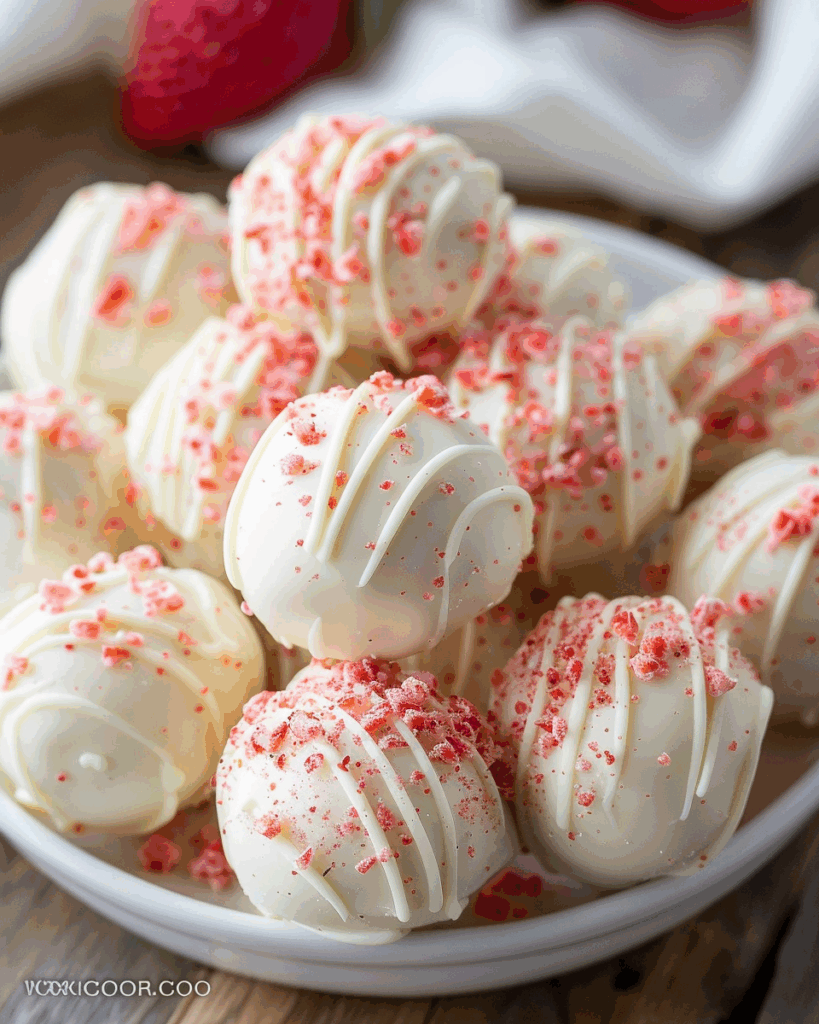 Strawberry Cheesecake Truffles