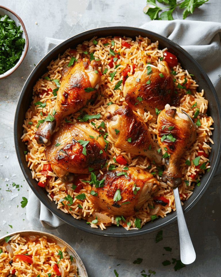 Smothered Chicken and Rice