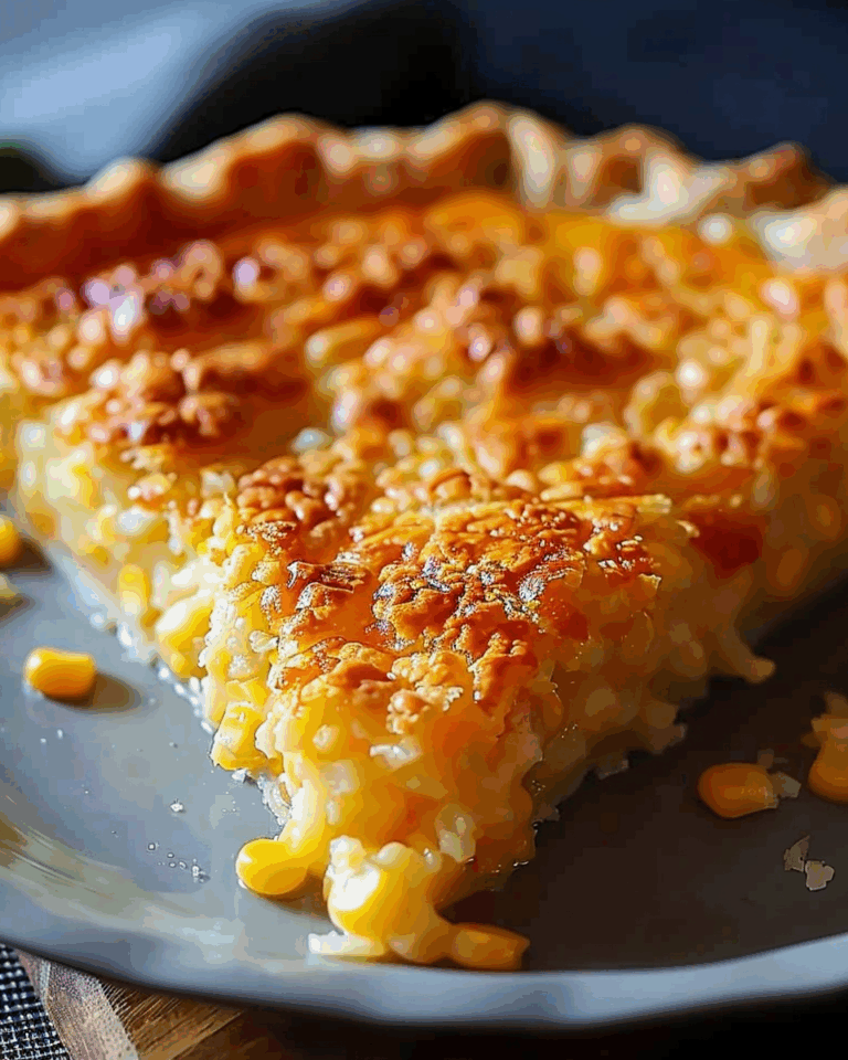 Cheddar Sweet Corn Pie