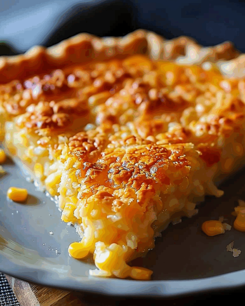Cheddar Sweet Corn Pie