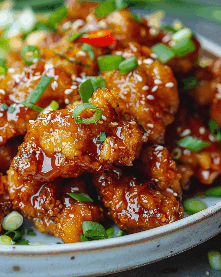 Crispy Chinese Honey Garlic Chicken