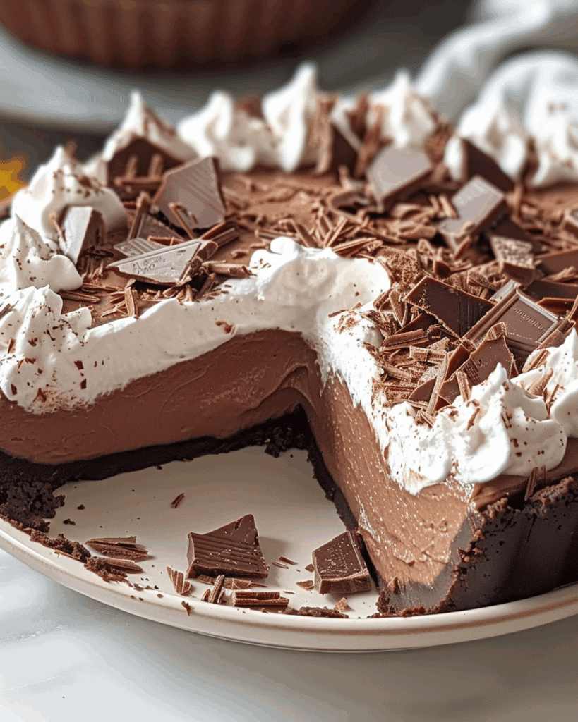 No-Bake Chocolate Cream Pie