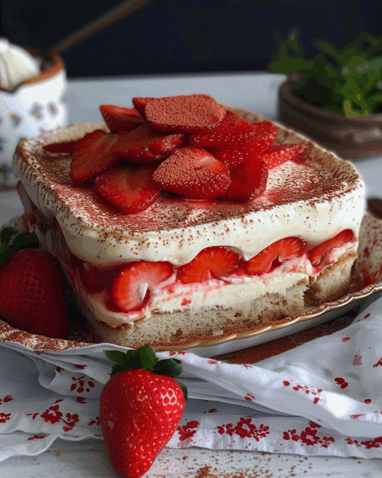 Delicious Strawberry Tiramisu