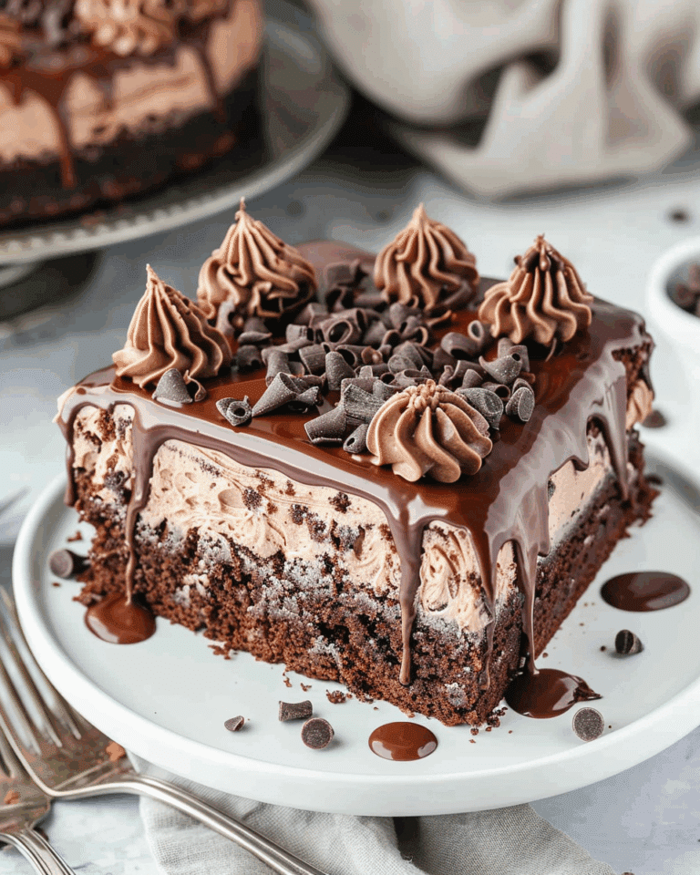 Death By Chocolate Poke Cake