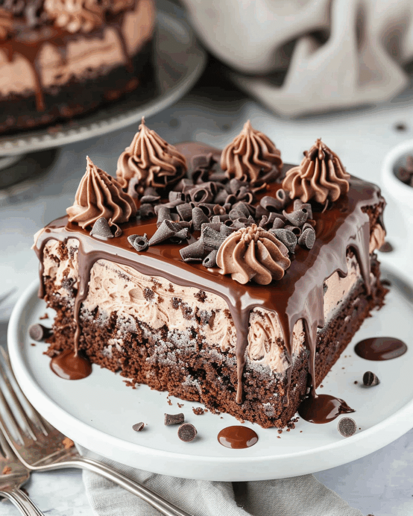 Death By Chocolate Poke Cake