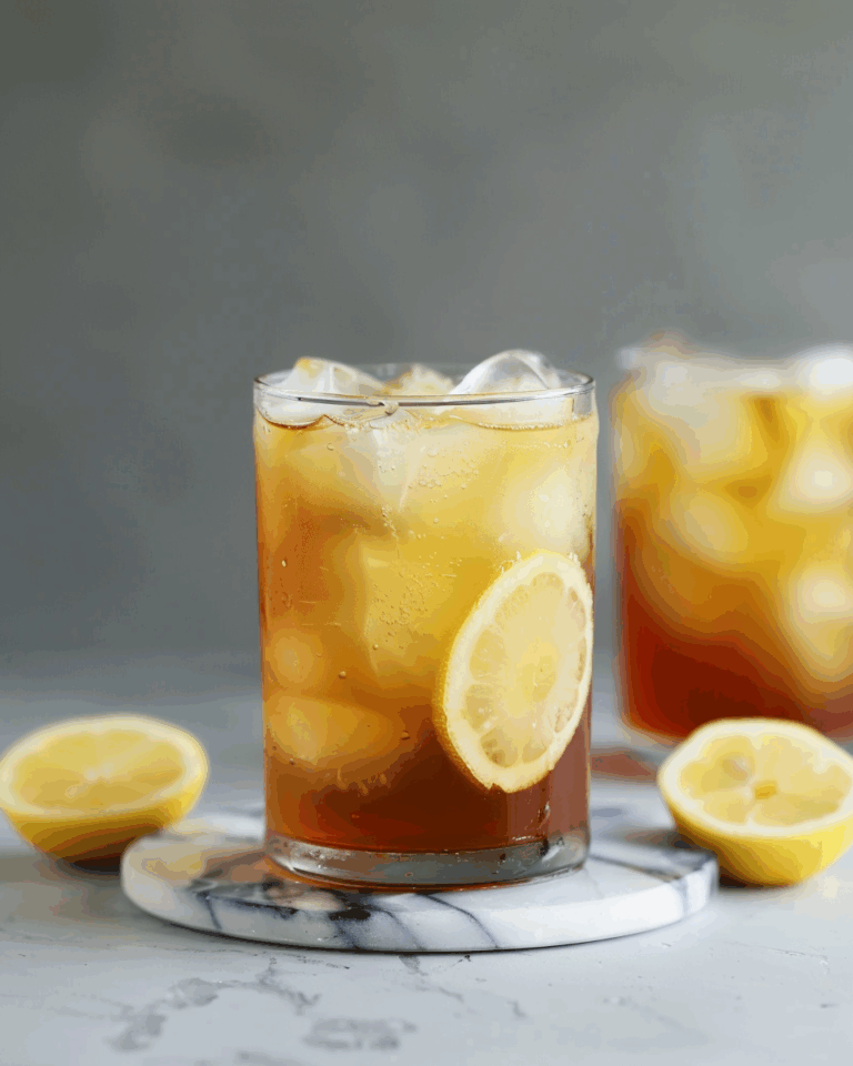 Lemon Vanilla Black Tea Iced Tea