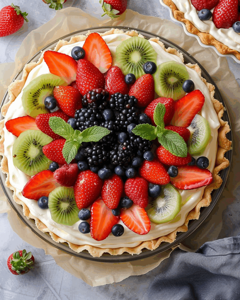 Fresh Fruit Tart with Vanilla Mascarpone Cream