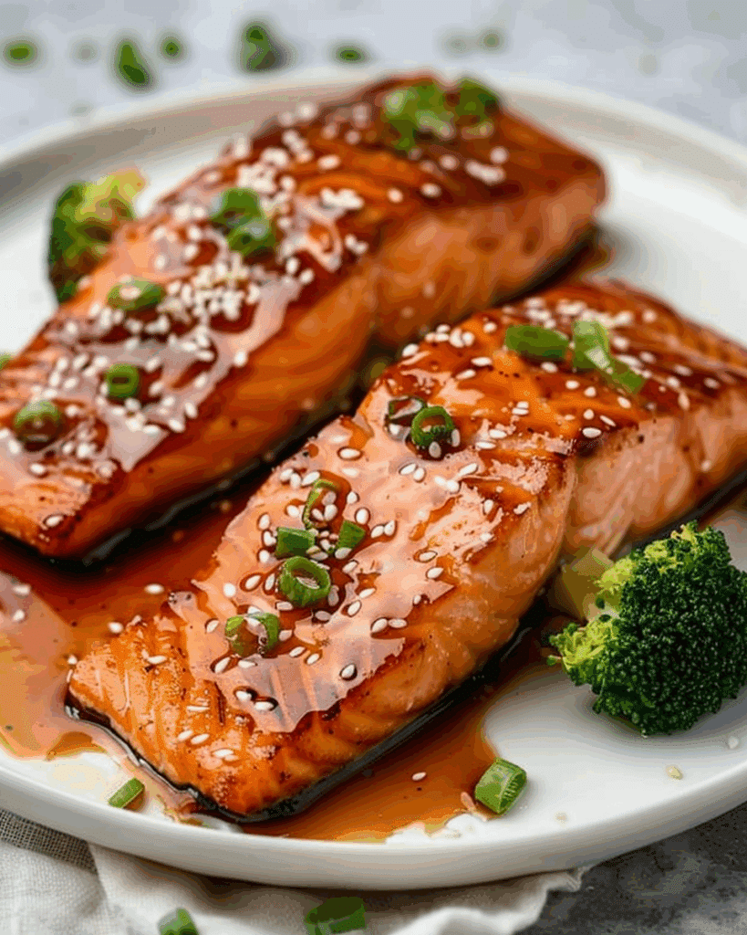 Honey Teriyaki Air Fryer Salmon