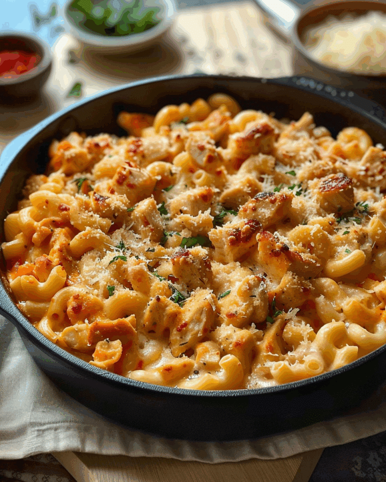 One-Pot Chicken Parmesan Mac & Cheese