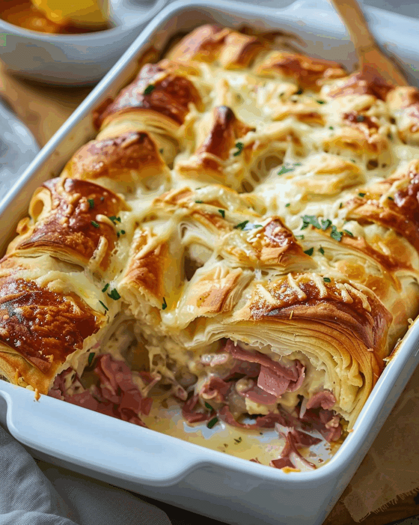 Reuben Crescent Bake