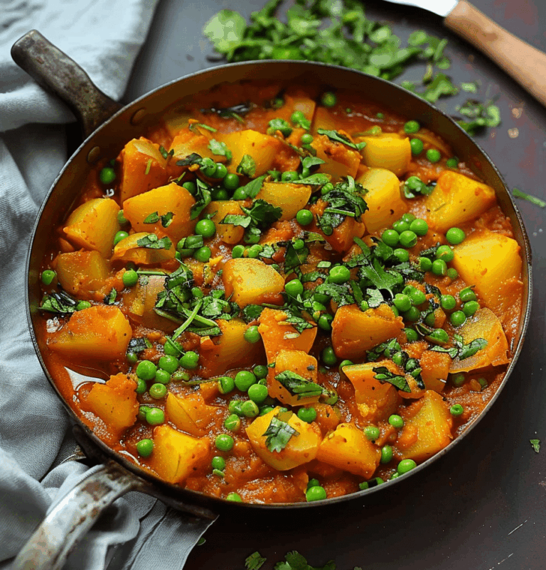 Vegan Bombay Potatoes and Peas