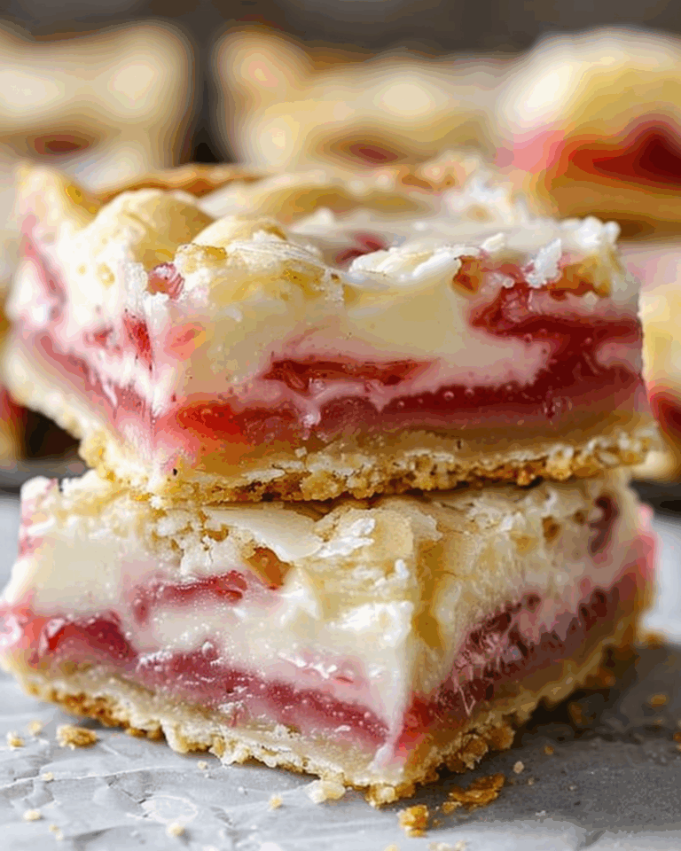 Rhubarb Custard Bars