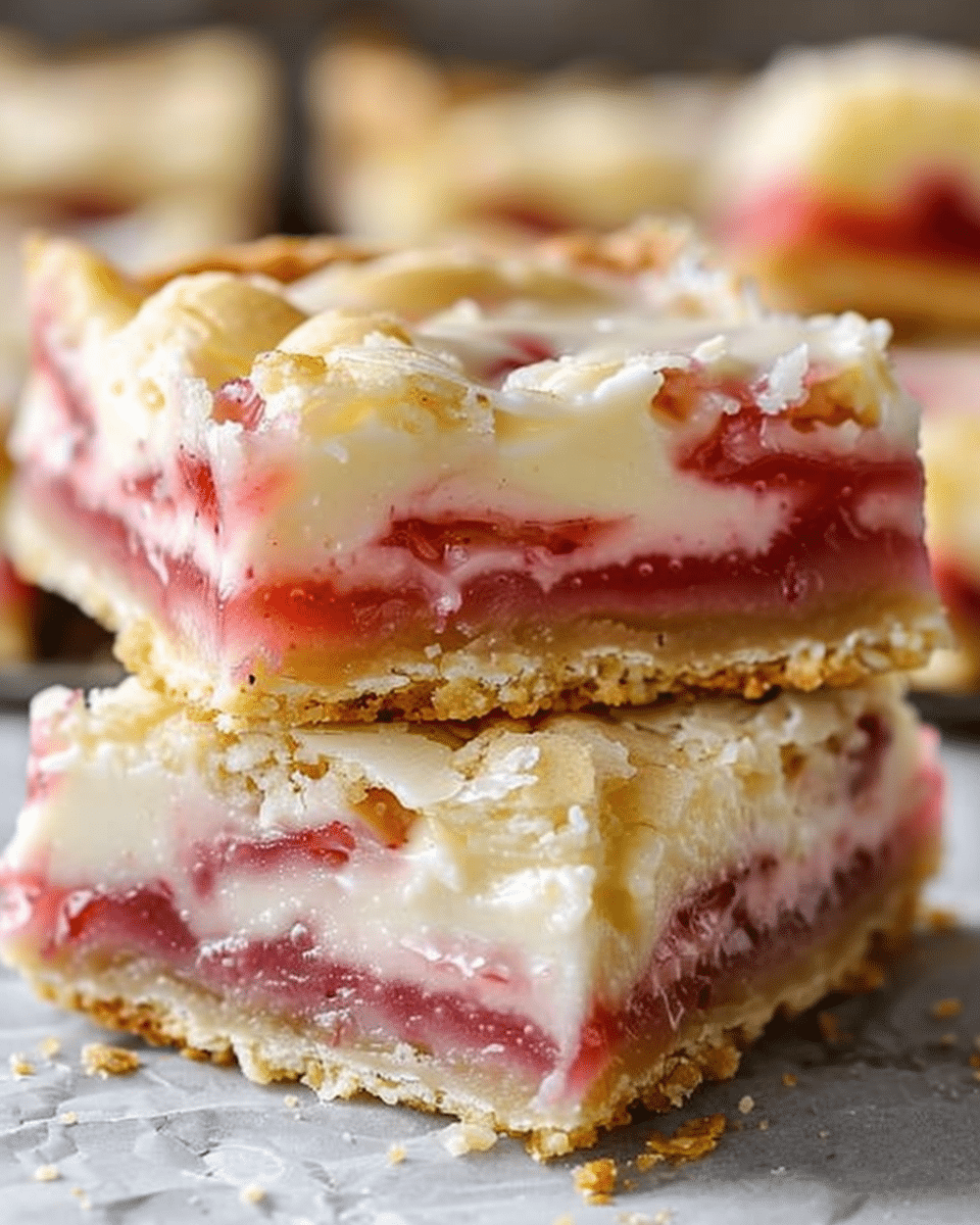 Rhubarb Custard Bars