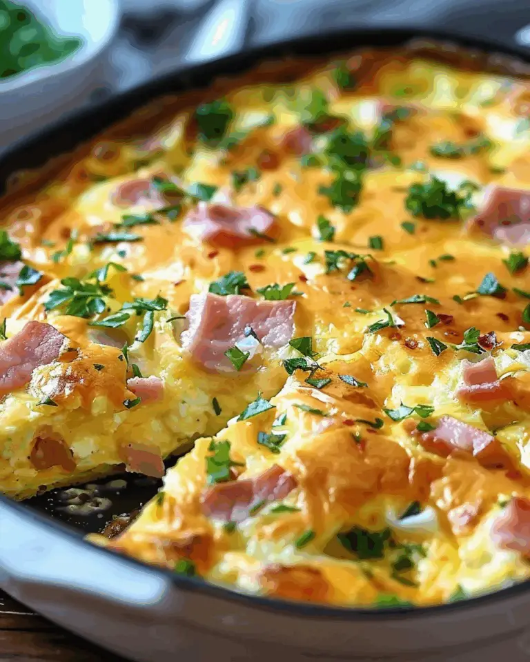 Brunch-Ready Ham And Cheese Egg Casserole