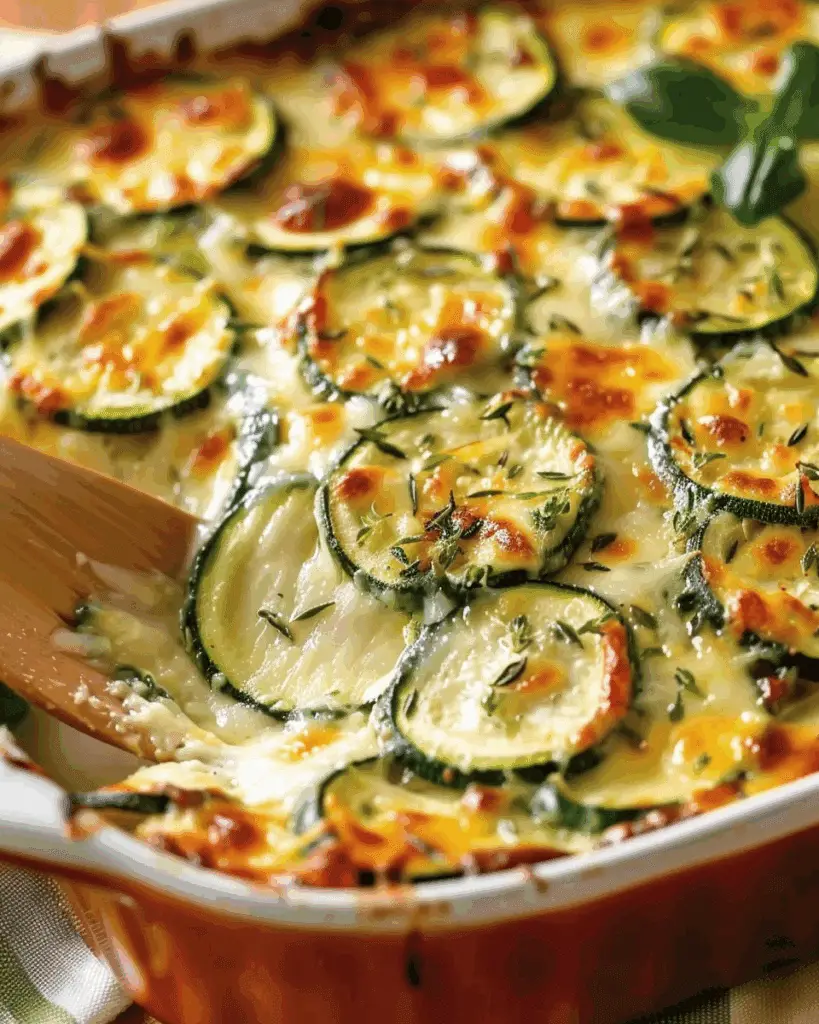 Irresistible Baked Zucchini and Cheese