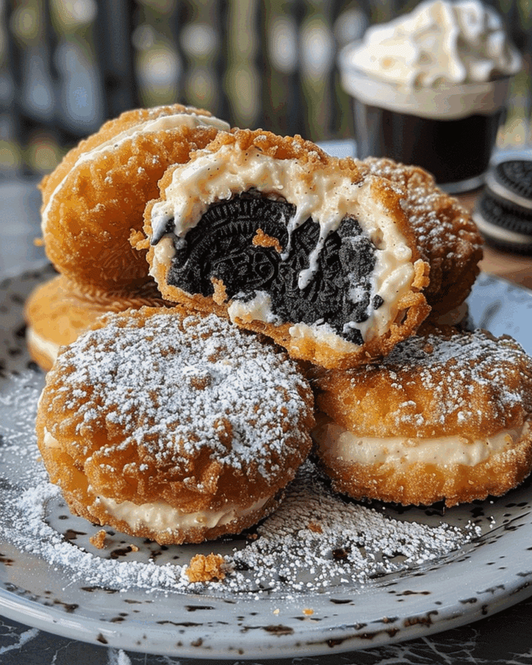 Churro Cheesecake Deep Fried Oreos