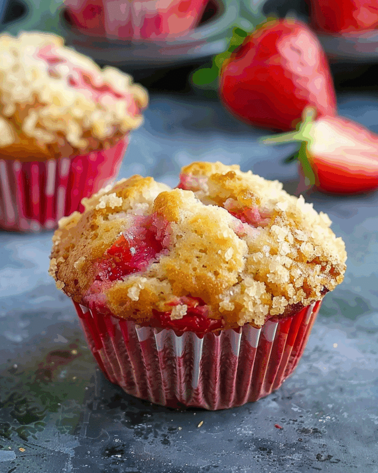 Strawberry Rhubarb Muffins