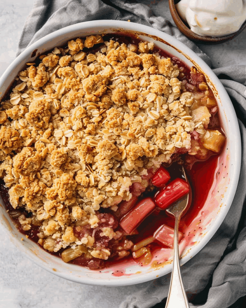 Easy Rhubarb Crisp