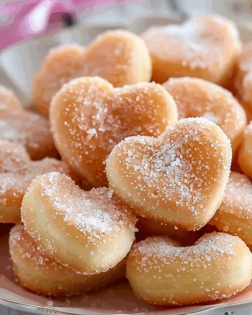 Heart-Shaped Sugar Donuts