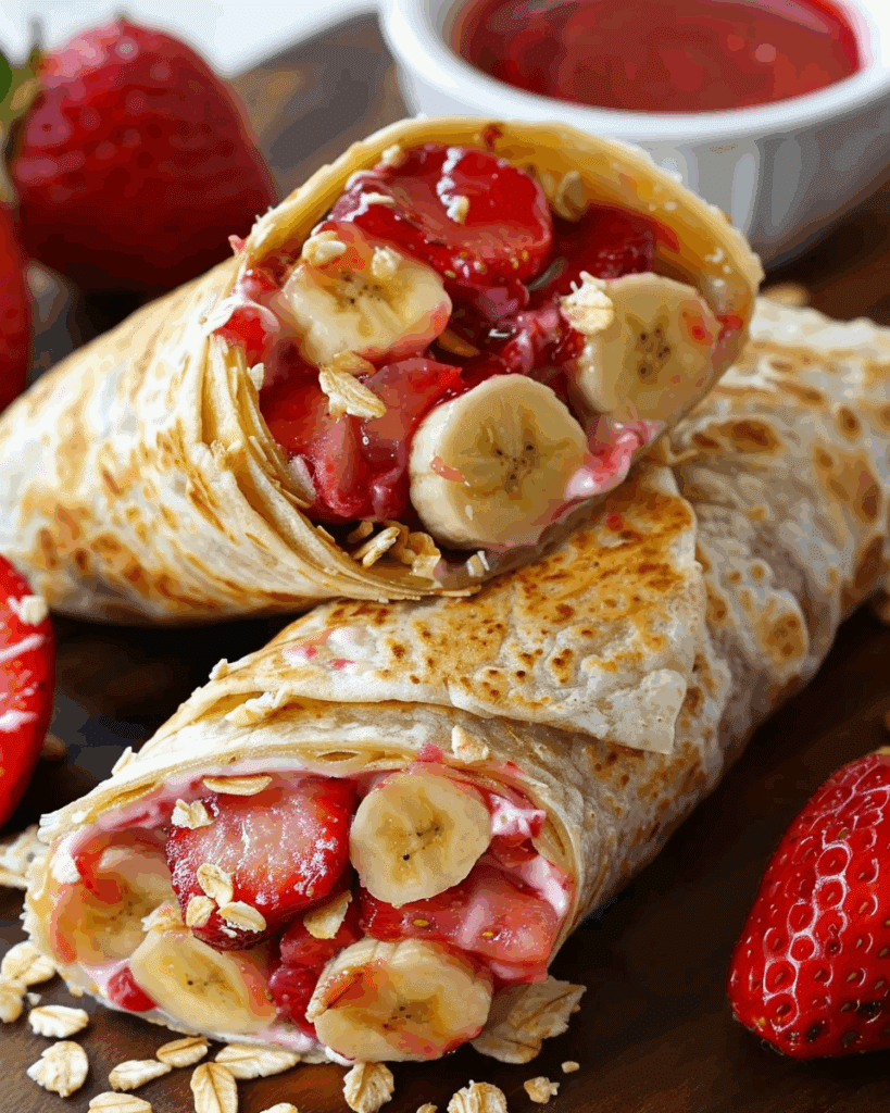 Strawberry Banana Protein Wraps