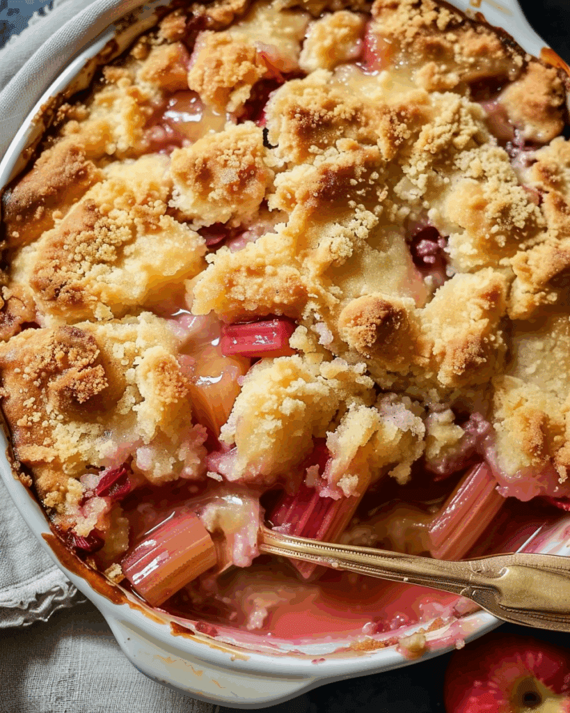 Rhubarb Dump Cake
