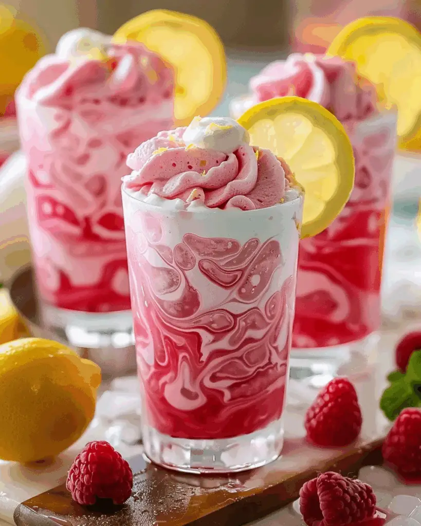Whipped Pink Lemonade Refreshing Summer Drink
