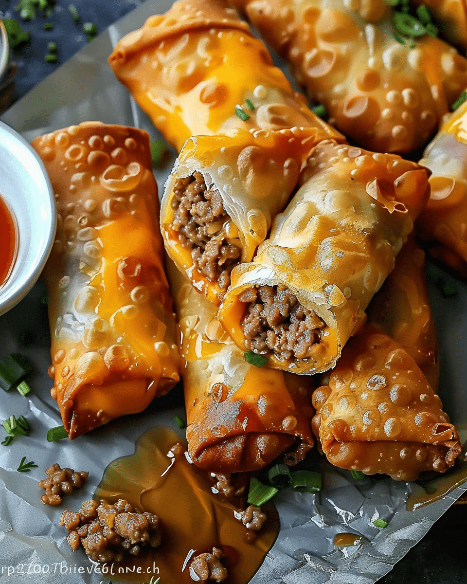 Cheeseburger Eggrolls