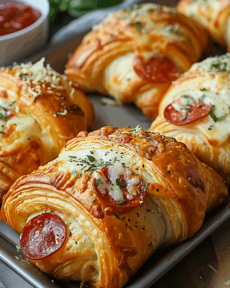Mozzarella Pepperoni Croissant Rolls