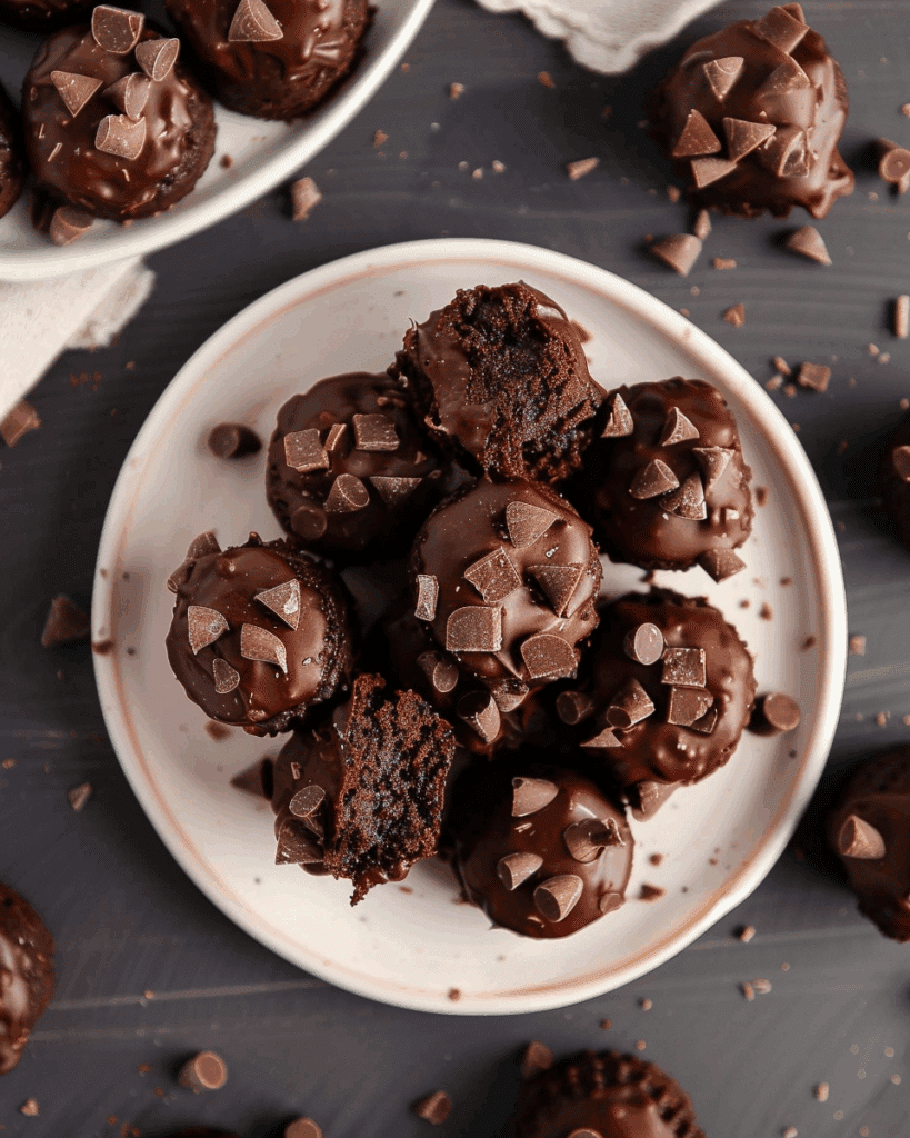No-Bake Brownie Bites