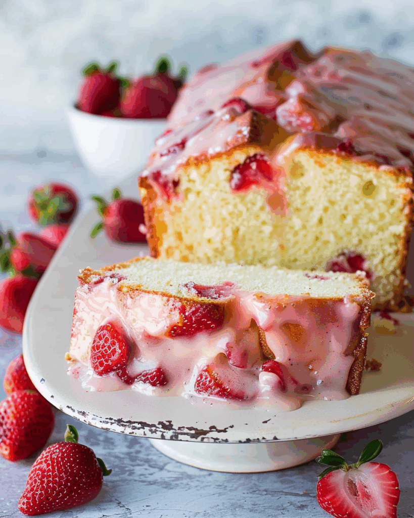Strawberry Pound Cake
