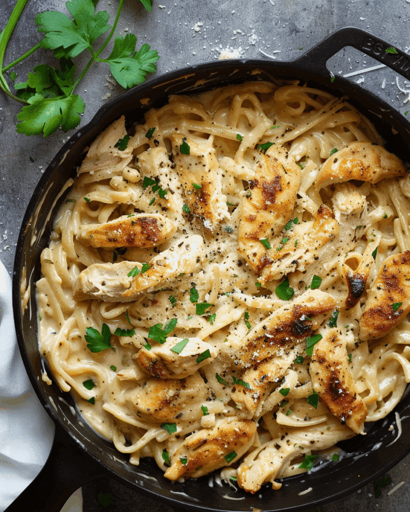 Chicken Garlic Parmesan Pasta