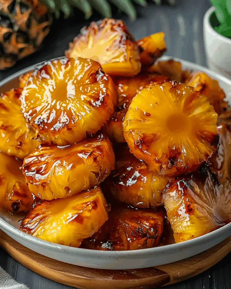 Easy Air Fryer Caramelized Pineapple